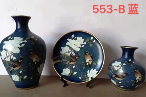 Decorative set (plate + 2 vases) | Декоративный набор (тарелка + 2 вазы)