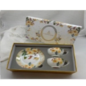 Coffee cup and saucer set | Кофейная чашка с блюдцем, комплект 2+2